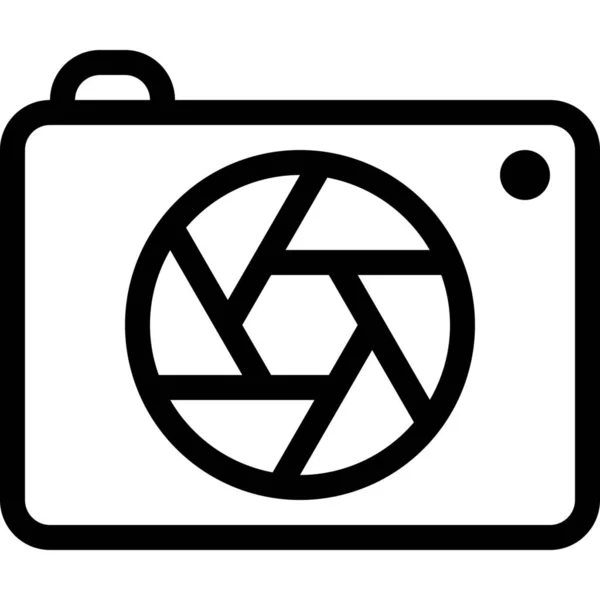 Kamera Iris Symbol Der Kategorie Fotografie — Stockvektor