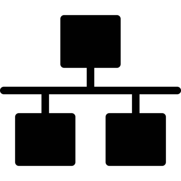 Aansluiting Ethernet Netwerk Icoon Computer Hardware Categorie — Stockvector