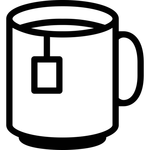 Icono Taza Bebida Categoría Alimentos Bebidas — Vector de stock