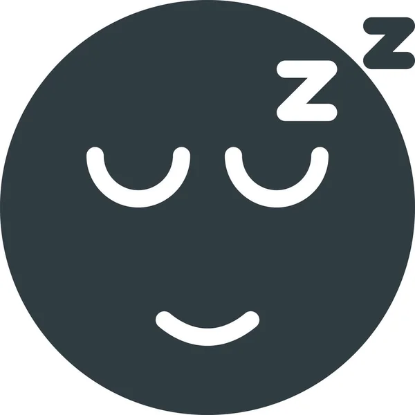 Emoji Emote Emoticon Icon Stile Solid — Vettoriale Stock