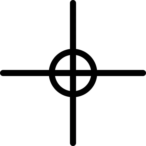 Cursor Präzisions Symbol Anklicken — Stockvektor