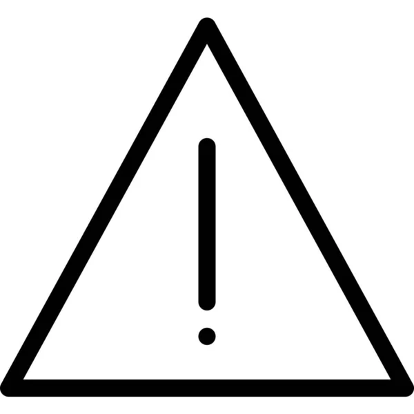 Warnung Aufmerksamkeitsfehlersymbol Der Optimalen Kategorie Der Benutzeroberfläche — Stockvektor