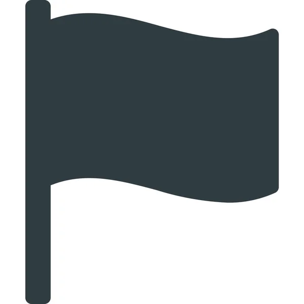 Icono Bandera Del País Estilo Sólido — Archivo Imágenes Vectoriales