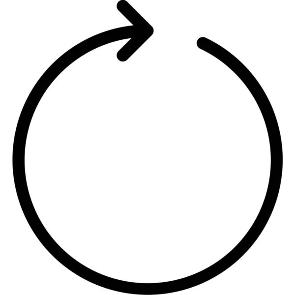 Arrow Circle Aggiorna Icona Nell Interfaccia Utente Categoria Ottimale — Vettoriale Stock