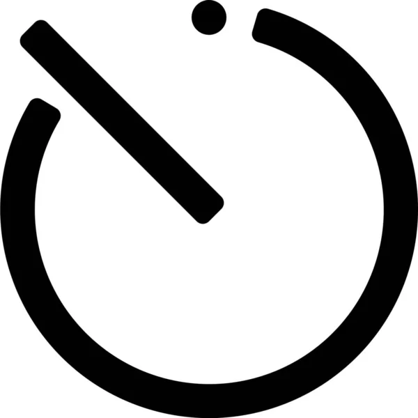 Teller Stopwatch Tijd Pictogram — Stockvector