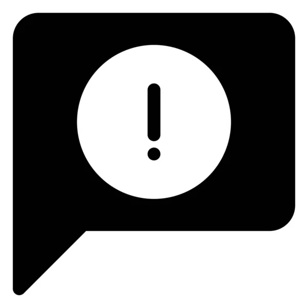 Atención Comentario Conversación Icono — Vector de stock