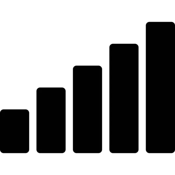 Icono Sonido Música Nivel Estilo Sólido — Archivo Imágenes Vectoriales