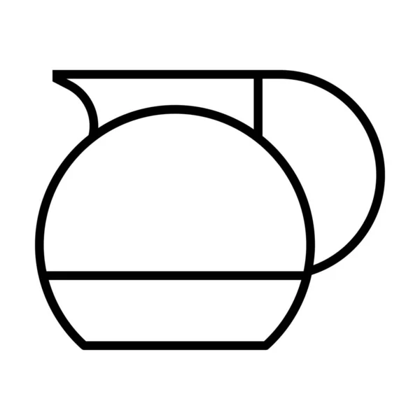 Kan Kaffe Dricka Ikonen Kontur Stil — Stock vektor