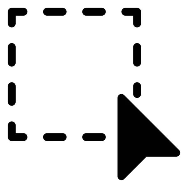 Cursor Mausrechteck Symbol — Stockvektor