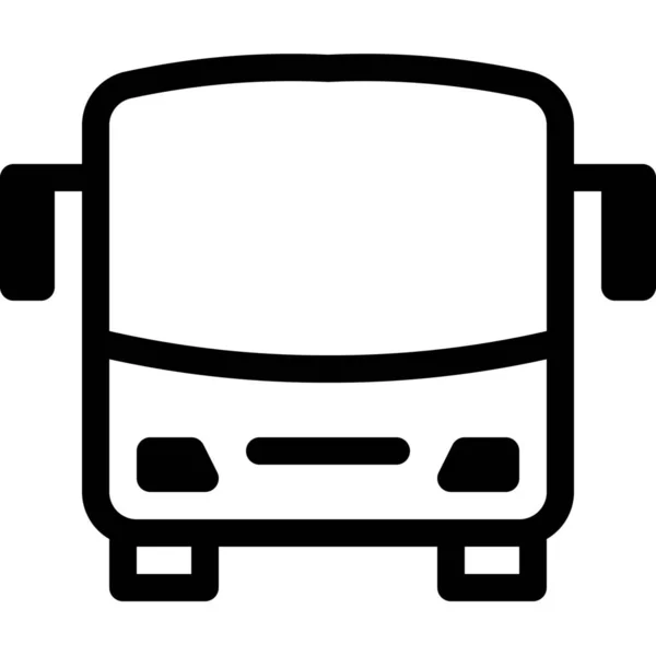 Ikona Transportu Autobusowego Pojazdach Rodzajach Transportu Kategorii — Wektor stockowy