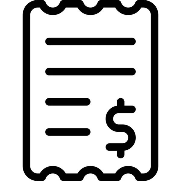 Значок Оплати Рахунків Категорії Шопінг Електронна Комерція — стоковий вектор