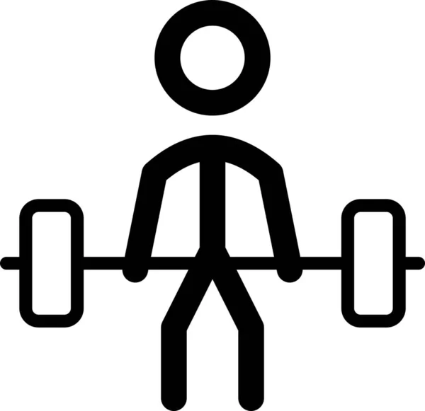 Значок Приседания Упражнений — стоковый вектор