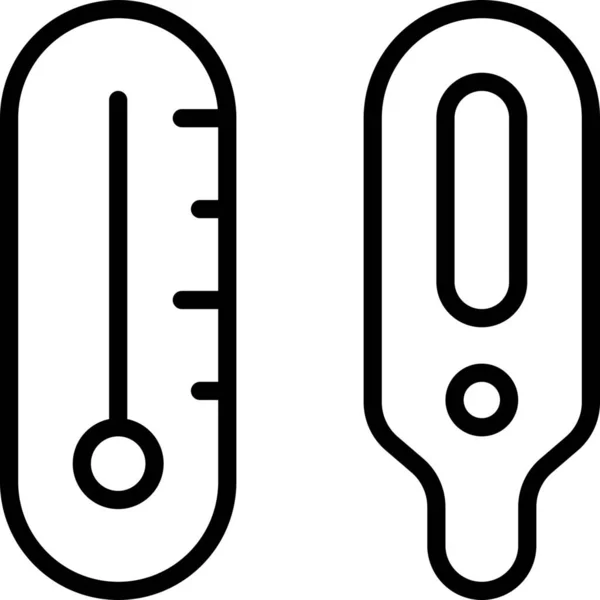 온도계 디지털 아이콘 — 스톡 벡터