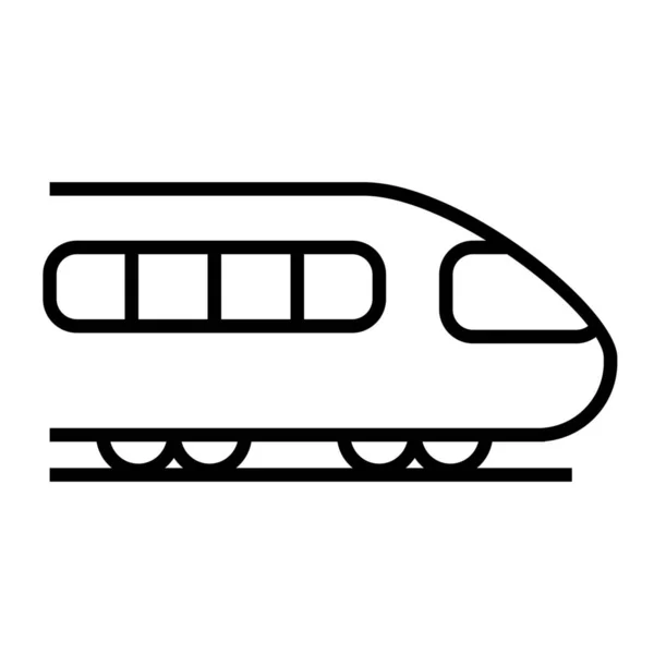Значок Метро Залізничного Метро Стилі Контур — стоковий вектор