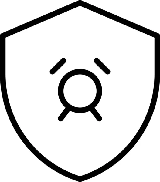 Значок Сигнала Тревоги Категории Компьютерная Интернет Безопасность — стоковый вектор
