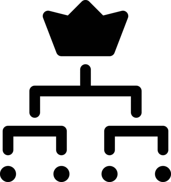 Ikona Monarchii Hierarchii Kategorii Kultura Społeczności — Wektor stockowy