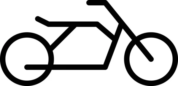 Fiets Helikopter Cruiser Pictogram Voertuigen Wijze Van Vervoer Categorie — Stockvector