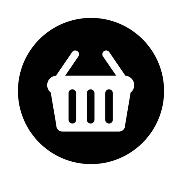 Warenkorb Online Shopping Ikone Badge Stil Kaufen — Stockvektor