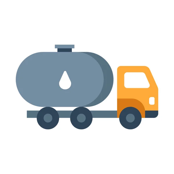 Combustible Gas Gasolina Icono Estilo Plano — Vector de stock