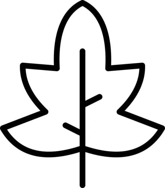 Икона Фотосинтеза Листьев Клена Природе Открытом Воздухе Категории Приключений — стоковый вектор