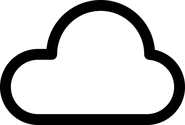 Ikona Chmury Atmosfery Wysokościowej — Wektor stockowy