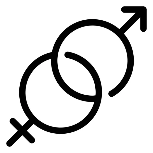 Feminine Gender Ikone Der Kategorie Krankenhäuser Gesundheitswesen — Stockvektor