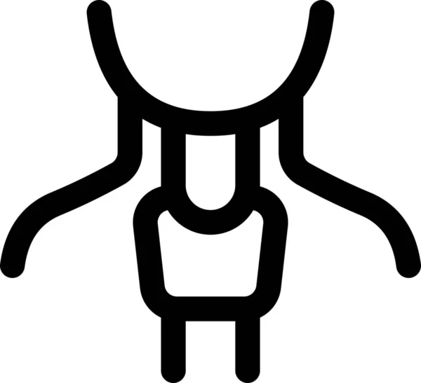Значок Шеи Удушающей Железы — стоковый вектор