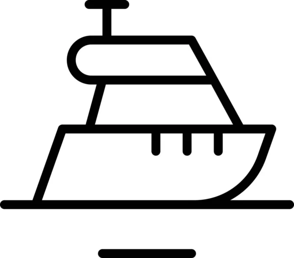 Icona Velocità Yacht Trasporto — Vettoriale Stock