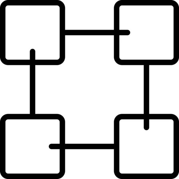 区块链加密分类帐图标 — 图库矢量图片