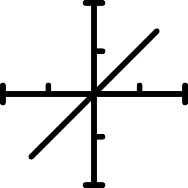 Ikona Formuły Wykresu Osi — Wektor stockowy
