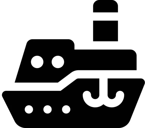 Schip Cruise Ferry Pictogram — Stockvector