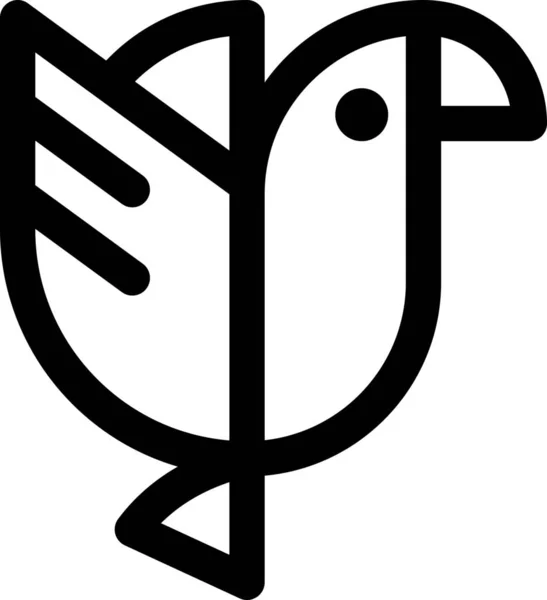 Ikone Der Vogelfrucht Der Kategorie Natur Natur Abenteuer — Stockvektor