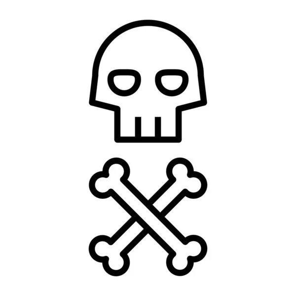 Значок Символу Небезпеки Обережності Стилі Контурів — стоковий вектор