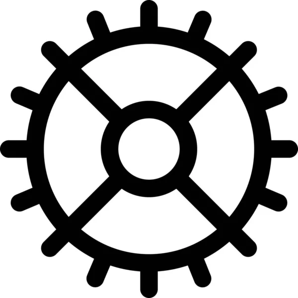 Gear Settings Mechanism Icon — Stock Vector