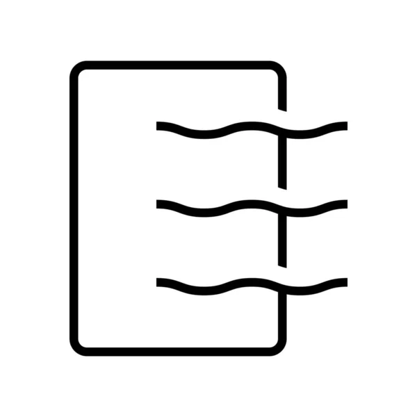 Post Retro Symbol Outline Stil — Stockvektor