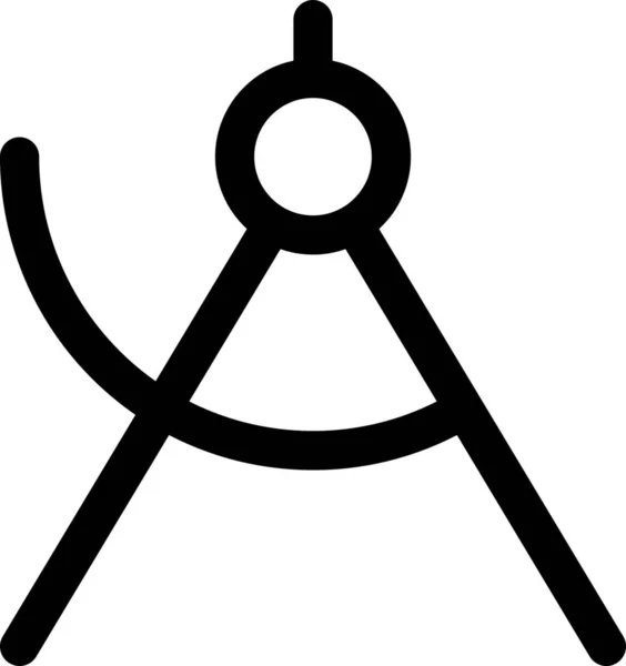 Architekt Kompass Zeichensymbol — Stockvektor