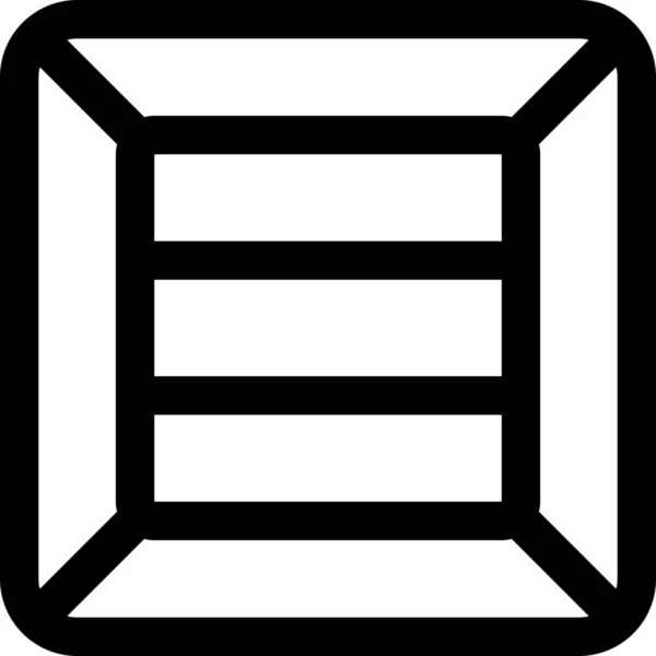 Box Frachtkiste Symbol — Stockvektor