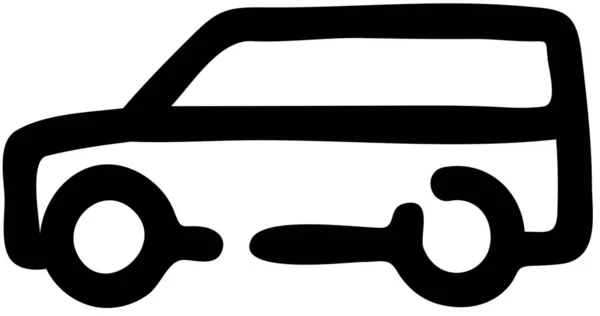 Automobile Auto Pendolare Icona Stile Outline — Vettoriale Stock