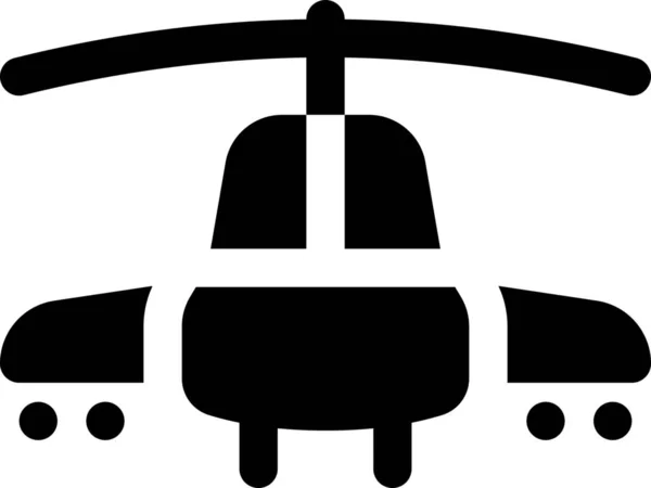 Apache Ejército Combate Icono — Vector de stock