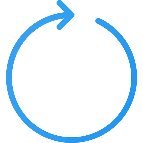 ユーザーインターフェイス内の矢印円の更新アイコン最適なカテゴリ — ストックベクタ