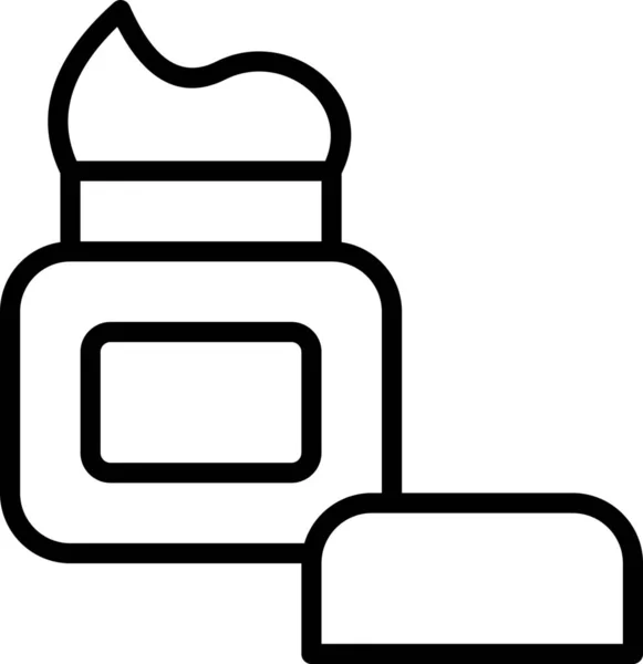 Icône Pot Crème Soins Dans Catégorie Famille Maison — Image vectorielle