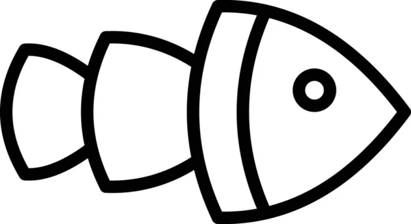 動物カテゴリーの動物エキゾチックな魚のアイコン — ストックベクタ