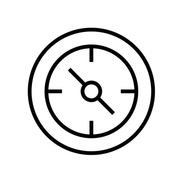 Πυξίδα Compass005 Εικονίδιο Κατεύθυνση Στυλ Περίγραμμα — Διανυσματικό Αρχείο