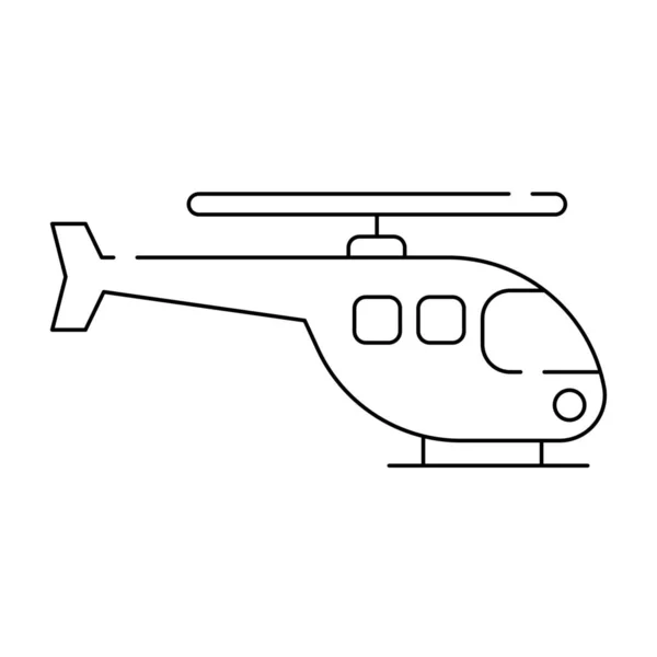 Aircraft Flight Fly Icon Outline Style — Stock Vector