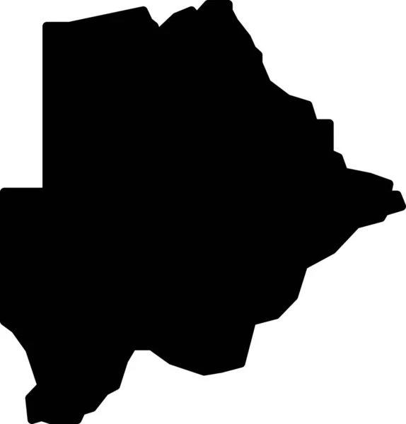 Ikone Der Afrikanischen Hauptstadt Botswana — Stockvektor