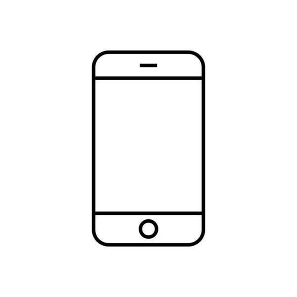 Icono Dispositivo Llamada Gadget Estilo Esquema — Vector de stock