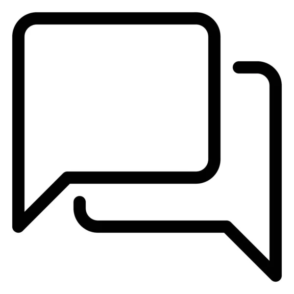 Bubble Chat Kommentar Symbol — Stockvektor