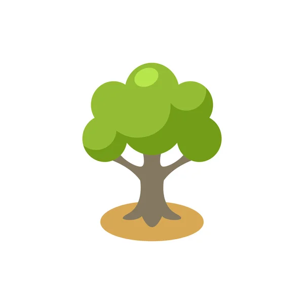 Ecology Environment Forest Icon Flat Style — Stock Vector