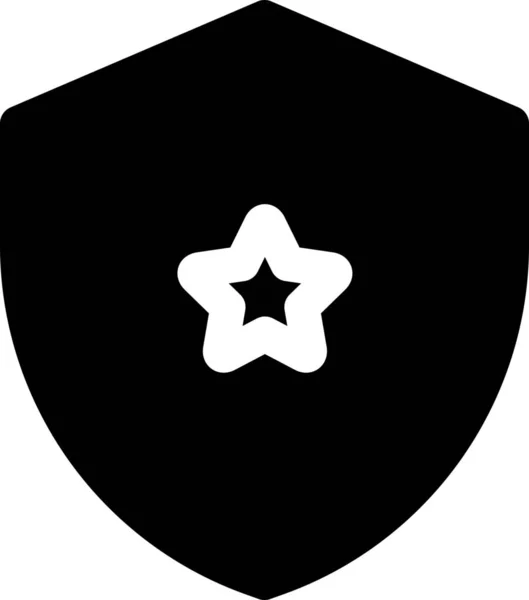 Icono Seguridad Protección Favorito Categoría Signos Símbolos — Vector de stock
