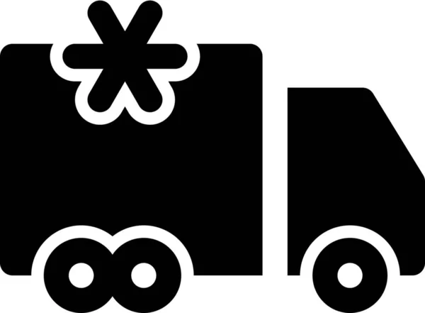 Ikona Chłodni Dostawy Pojazdach Środki Transportu Kategorii — Wektor stockowy